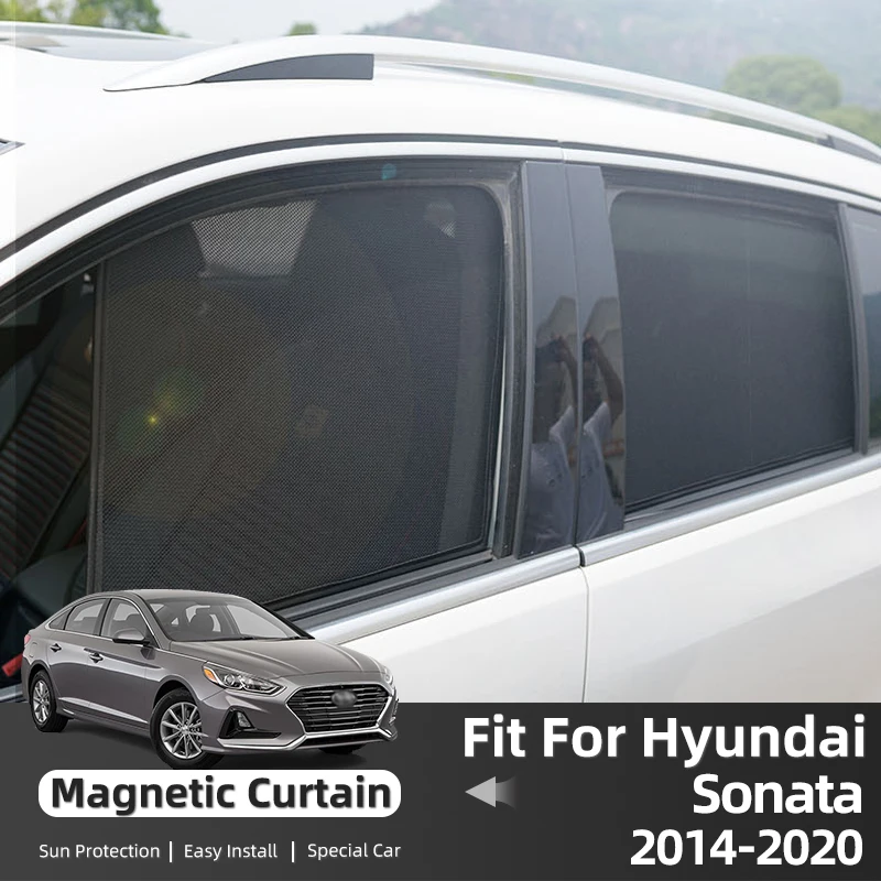 

For Hyundai Sonata 2014-2020 Magnetic Side Window Sunshade Folded Sun Visor Curtains In The Car Protection Interior
