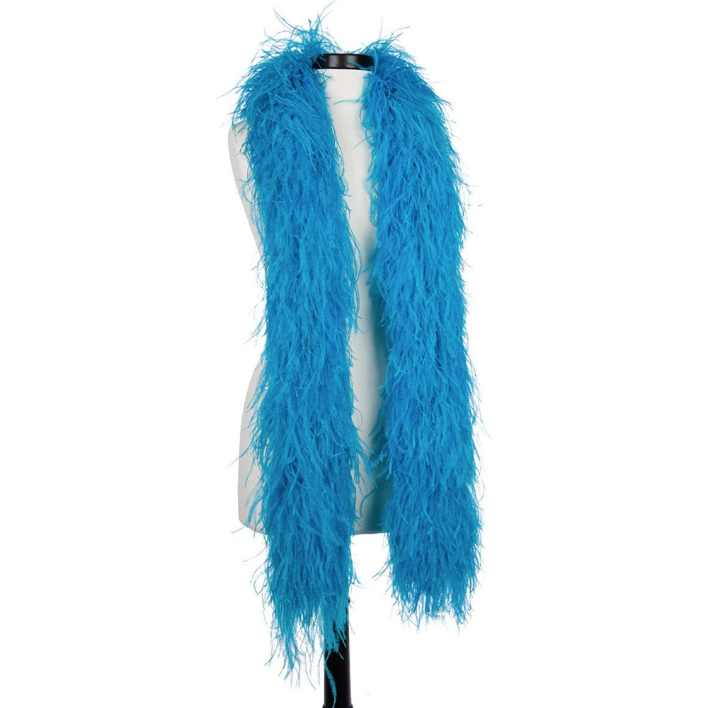 2 метра 20Ply пушистые страусиные перья боа природные цветы для свадебной вечеринки