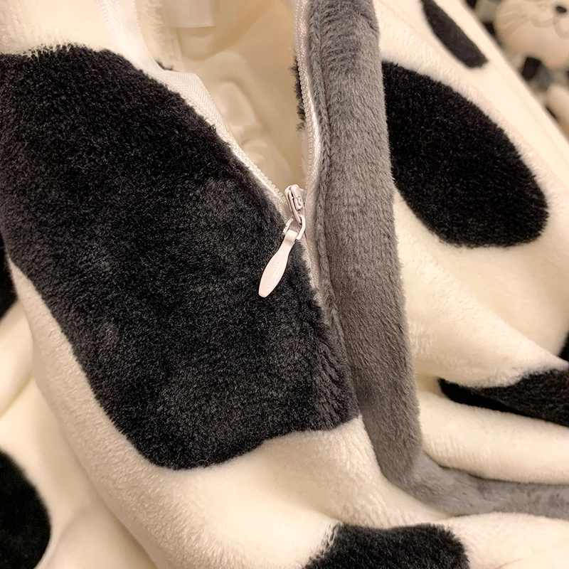 Молоко пододеяльник мягкая теплая одежда Коралловый флис Постельное белье зима