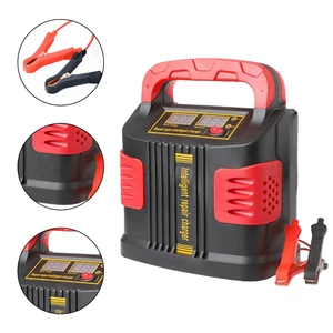 automotive car battery charger 350w 14a auto plus adjust lcd battery charger 12v 24v portable free global shipping