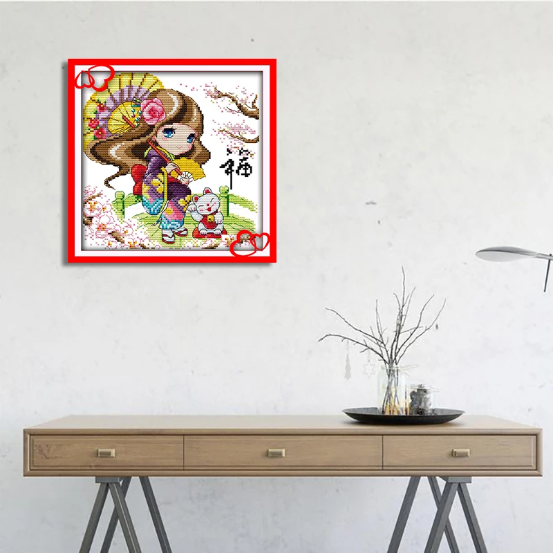 Набор для вышивки Благословение посчитано или штампованное 11CT14CT|cross stitch set|cartoon