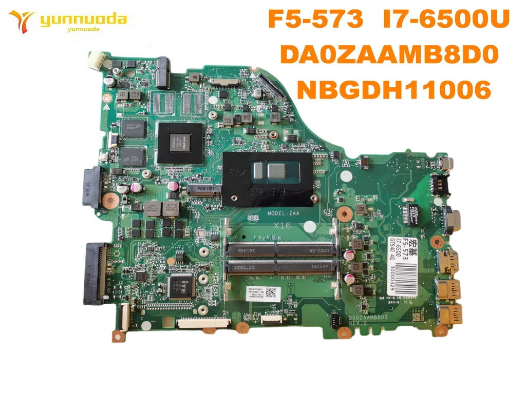 

Оригинальный Для ACER F5-573 Материнская плата ноутбука F5-573 I7-6500U DA0ZAAMB8D0 NBGDH11006 испытанное хорошее Бесплатная доставка