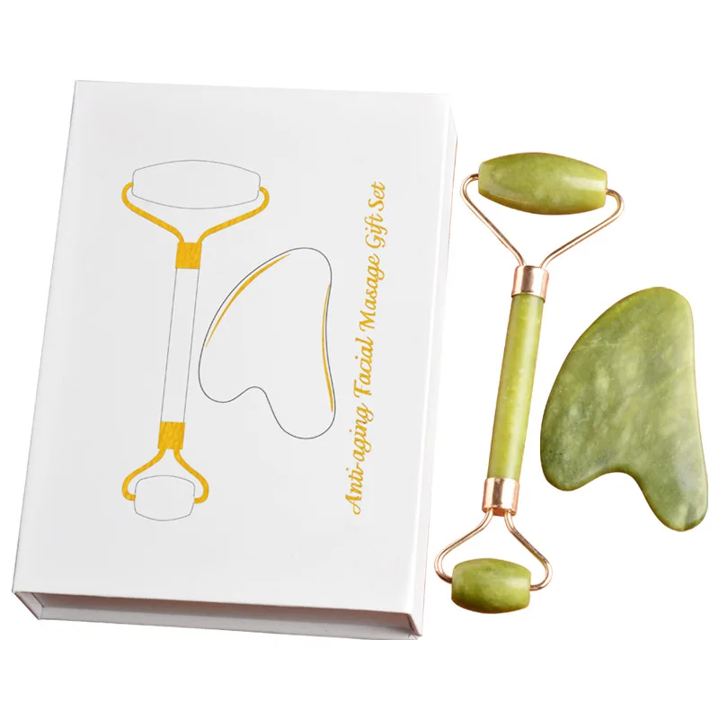 Натуральная Нефритовая Роликовая Коробка порошок Кристальный массаж ролик