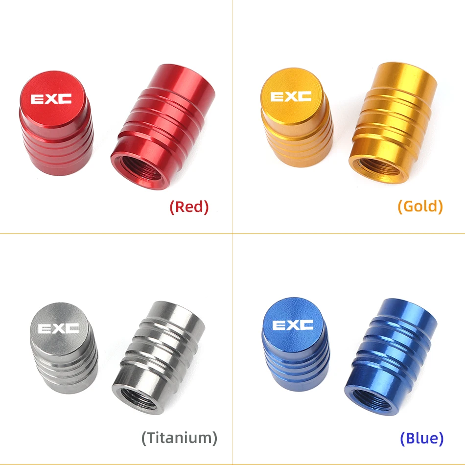 

For KTM 125 200 250 300 400 450 500 530 EXC With logo Motorcycle Front Rear Wheel Tire Valve Caps CNC Aluminum Airtight Covers