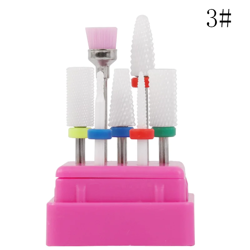 Набор керамических фрез для ногтей 7 шт./компл. набор маникюрного аппарата