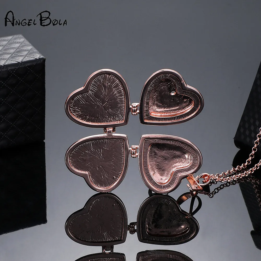 Женский кулон с 4 фотографиями многофункциональное ожерелье плавающими