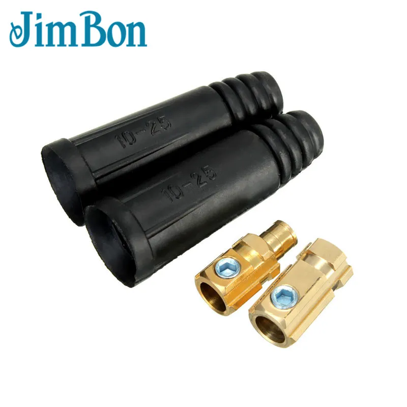 

2pcs 10-25mm European Electric Welding Machine Rapid Connectors Fitting Cable Connector-Plug 200Amp DKJ10-25 Welding Machine