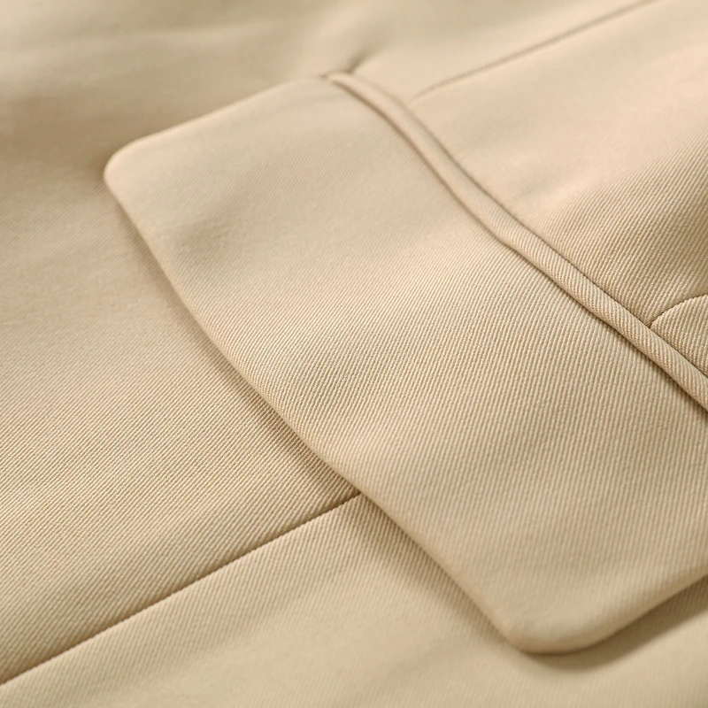 

TOP QUALITY New Stylish 2021 Classic Designer Blazer Women's Double Breasted Metal Lion Buttons Blazer Jacket Outer Wear Khaki