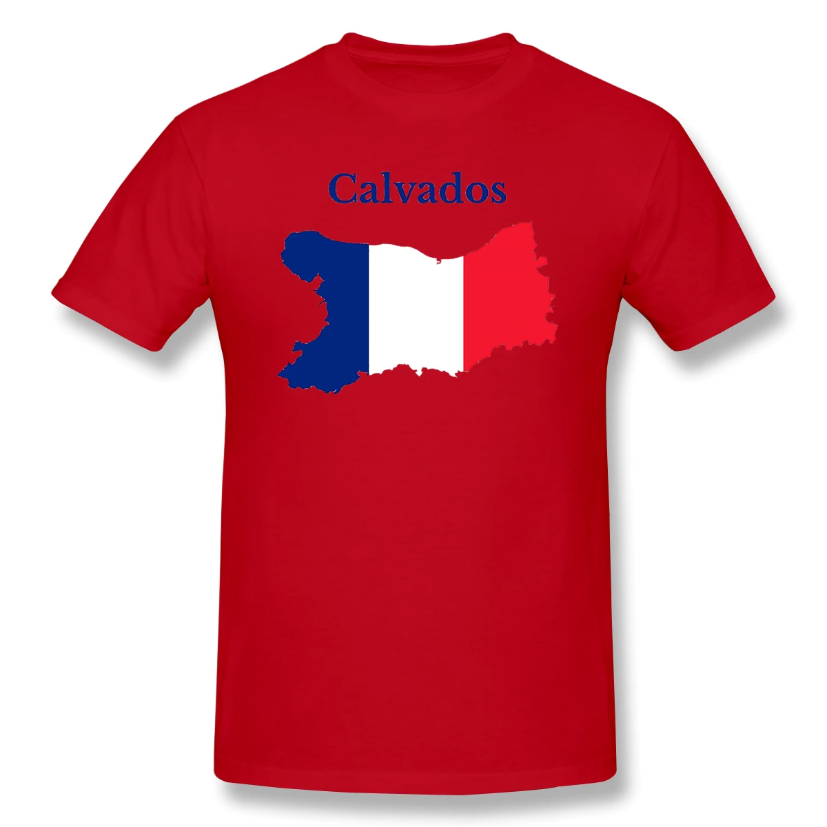 

Calvados Map France French Department Joke Men's Basic Short Sleeve T-Shirt R282 Tees Tops European Size