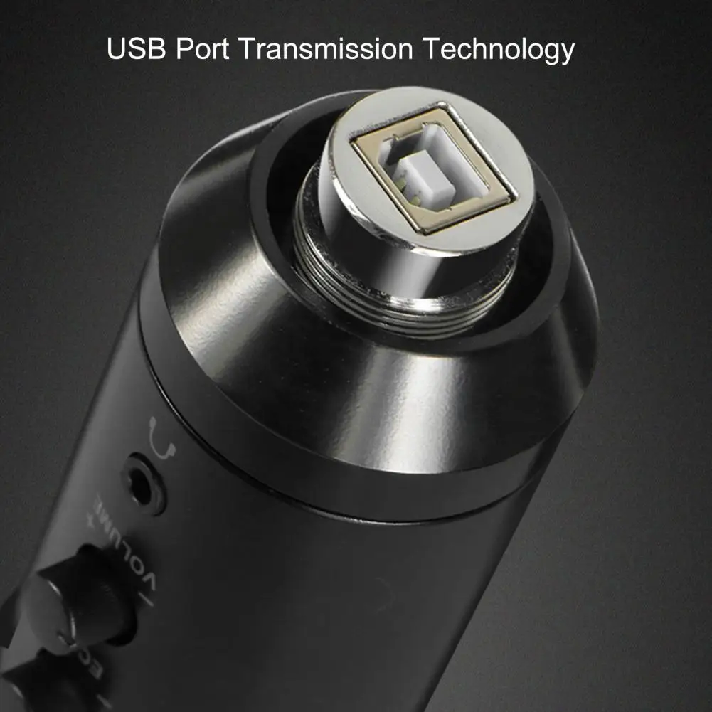 

USB Plug Play Professional Condenser Microphone Noise Reduction Handheld HiFi Sound Mic For Gaming Live Equipment PC Karaok