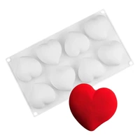 diy heart shape silicone mould for cake chocolate dessert musse mold baking pastry tool cake soap mould