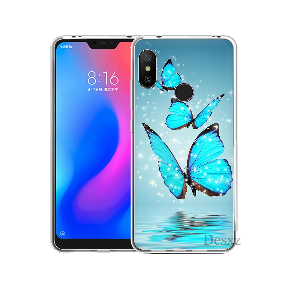 Чехол фантазия разноцветный принт в виде бабочки Coque для Xiaomi Redmi mi 8 SE Примечание 5