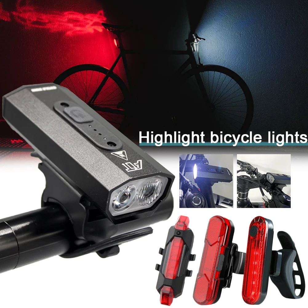 

SALE Bike Light Waterproof Bicycle Light USB Rechargeable Outdoor MTB Bicycle Lamp With Power Bank Headlight Bike Accessories