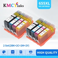 kmcyinks compatible for hp 655 refillable ink cartridge full ink for hp deskjet 3525 5525 4615 4625 4525 6520 6525 6625 printer
