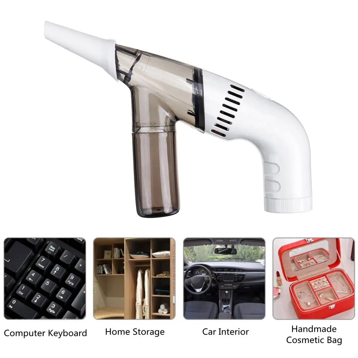 

Portable Mini Handheld Keyboard Vacuum Cleaner Cordless for Home Car Table Sofa Dust Laptop Desktop PC Computer Cleaner