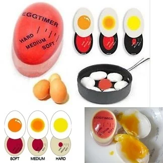 Egg Timer Resin Color Changing Clock Kitchen Scaled Boiled Tool Cooking Supplies | Дом и сад