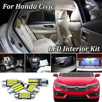 canbus led interior light kit for honda civic eg ek 3d 4d 5d 10th sedan coupe hatch led interior license plate light 1992 2020