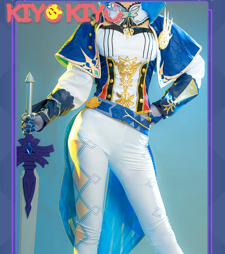 

KIYO-KIYO Jean Genshin Impact Cosplay Jean Gunnhildr Cosplay Costume Halloween Costumes Full set