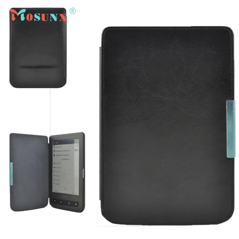 Новинка кожаный чехол книжка для планшета MOSUNX с подставкой Crazy Horse Pocketbook 614 624 626 640 E