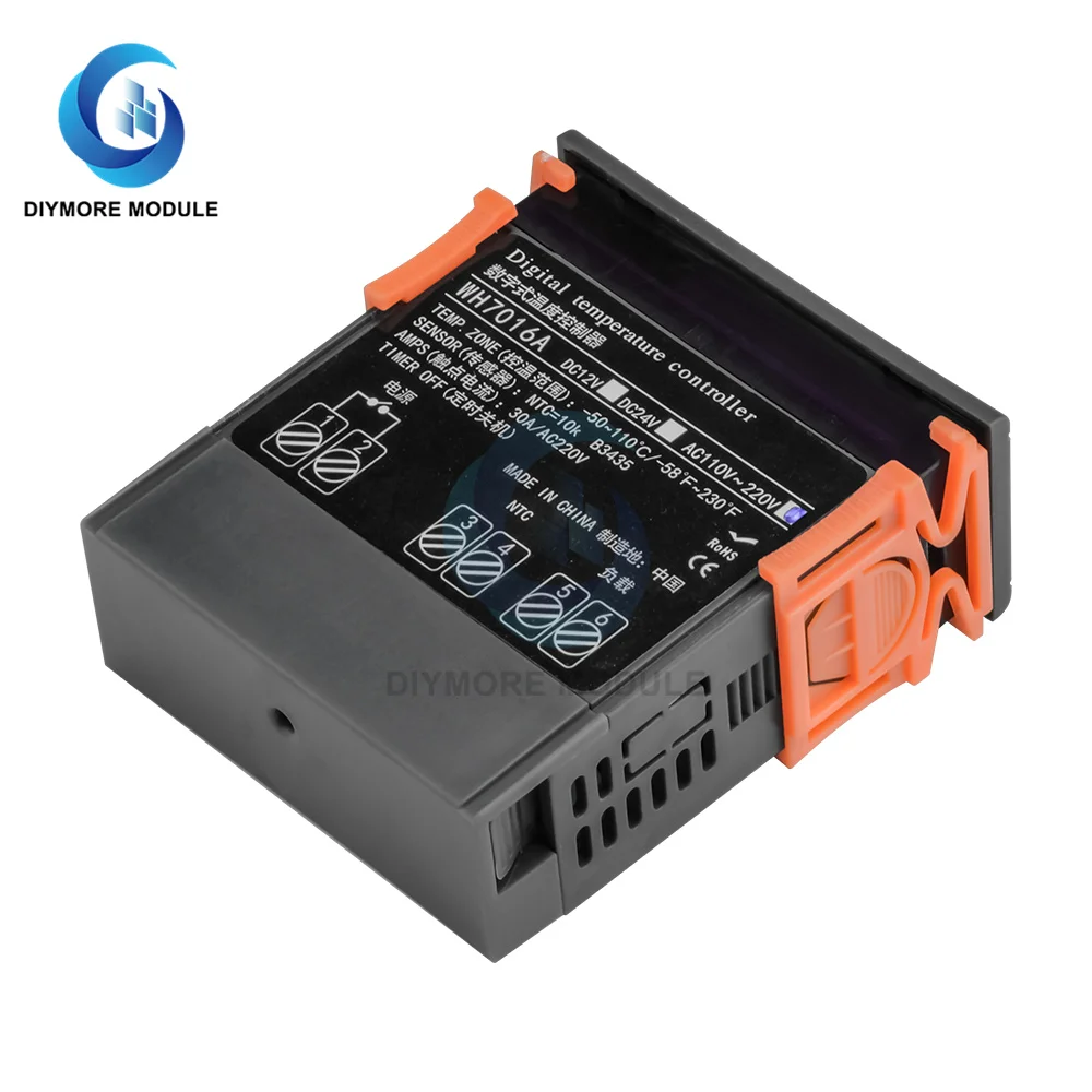 Цифровой регулятор температуры термостат с NTC сенсором нагревом и охлаждением