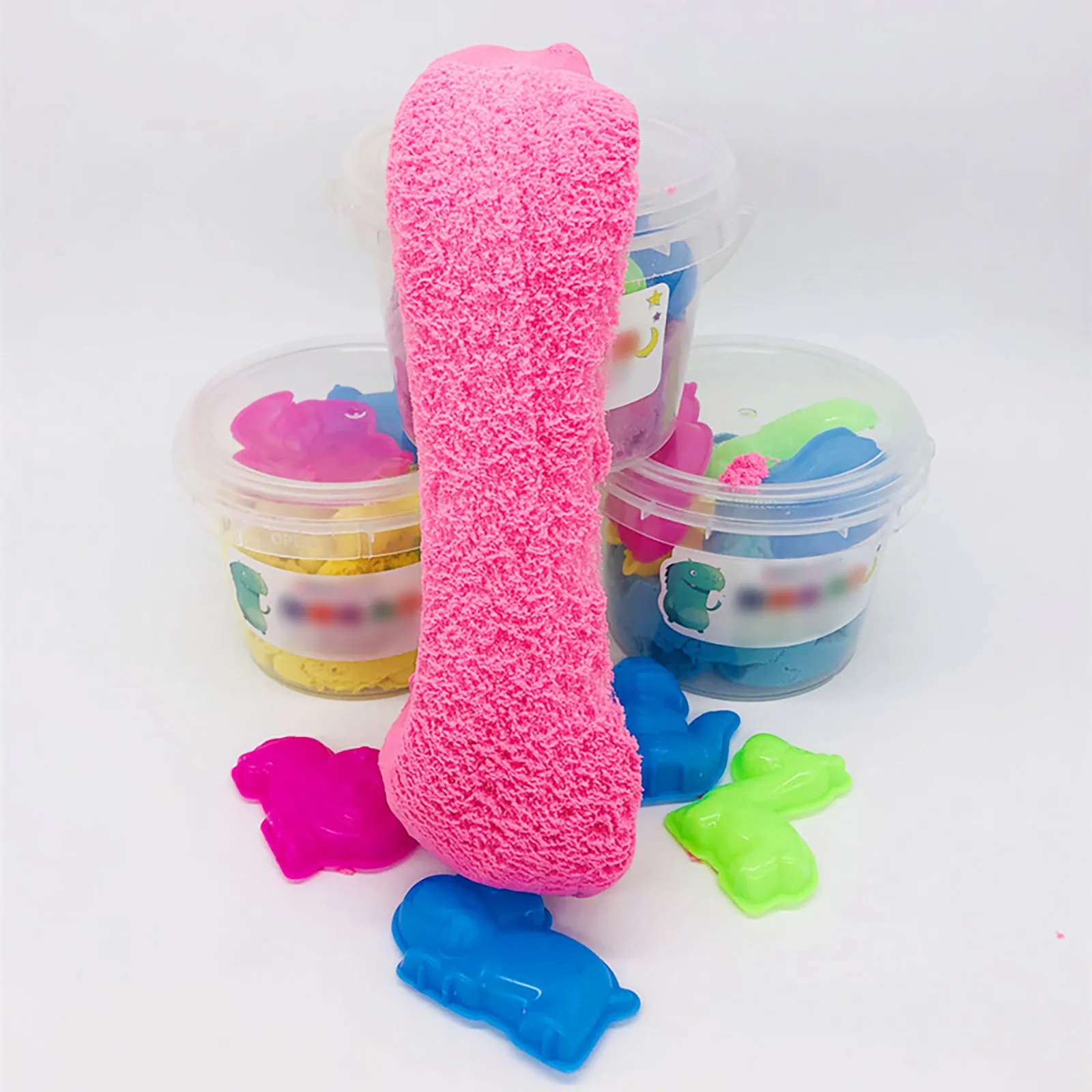 Оригинальный литейный слайм кинетика песок голубой натуральный с слаймом