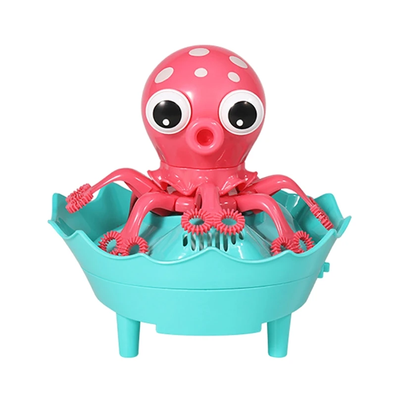 

1PC Electric Bubble Machine Summer Toy Outdoor Bubble Maker Octopus Bubble Toy Plenty Bubbles Water Play Toy for Kids