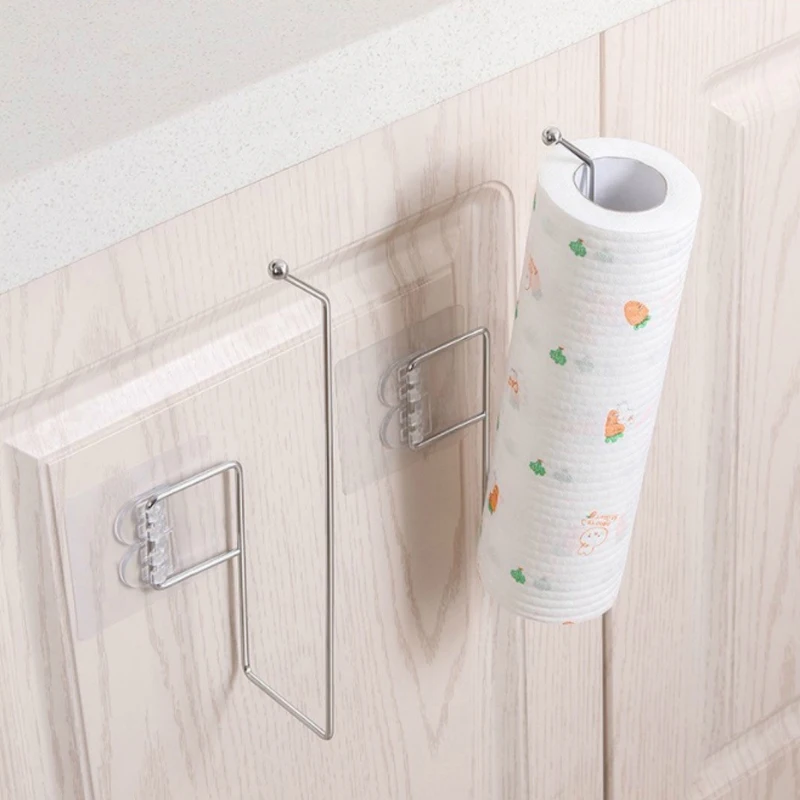 Кухонный держатель для туалетной бумаги салфеток подвесной в ванную комнату