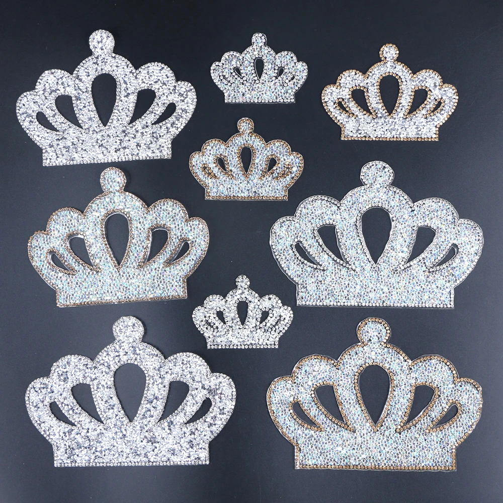 

unisex casual fashion silver gold AB color crystal hotfix rhinestone patches iron on or glue DIY for clothes bag hat shoe pants