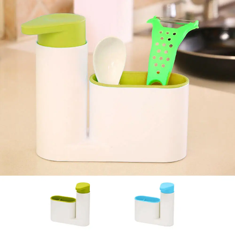 

Sink Set Storage Multifunctional Washing Sponge Storage Shelf Soap Dispenser Bathroom Kitchen Accessories
