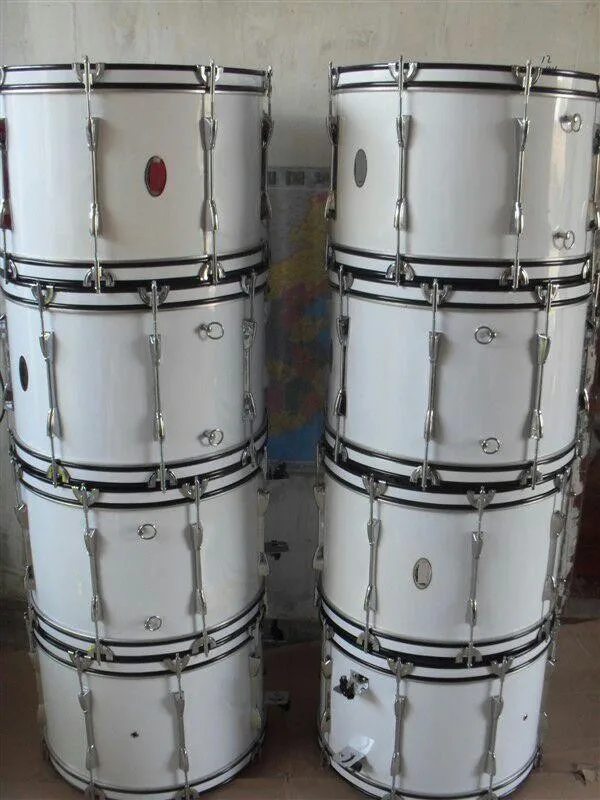 

24x14 inch snare drum alderwood cover with colorful pvc body transparent PVC skin for drum player