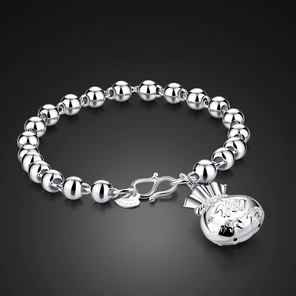 Браслет из стерлингового серебра S925 пробы милый браслет женский тренд модные