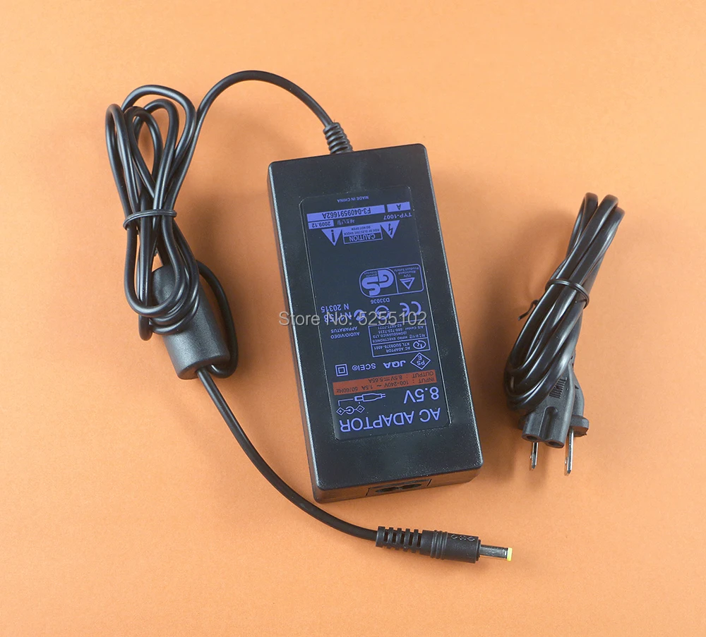 Адаптер питания 1 шт. для консоли Sony PS2 70000 7w EU/US Game с европейской вилкой EU Plug для зарядки от стены во время путешествий.