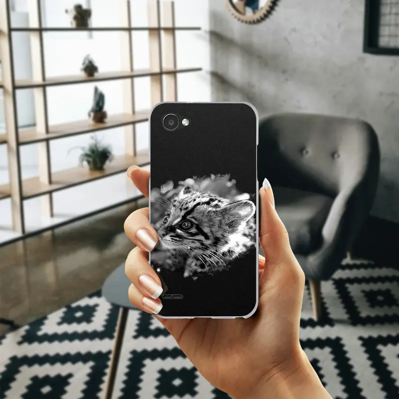 Мягкий ТПУ силиконовый чехол с изображением животных для LG G2 G3 Mini G4 G5 G6 K4 K7 K8 K10 2017