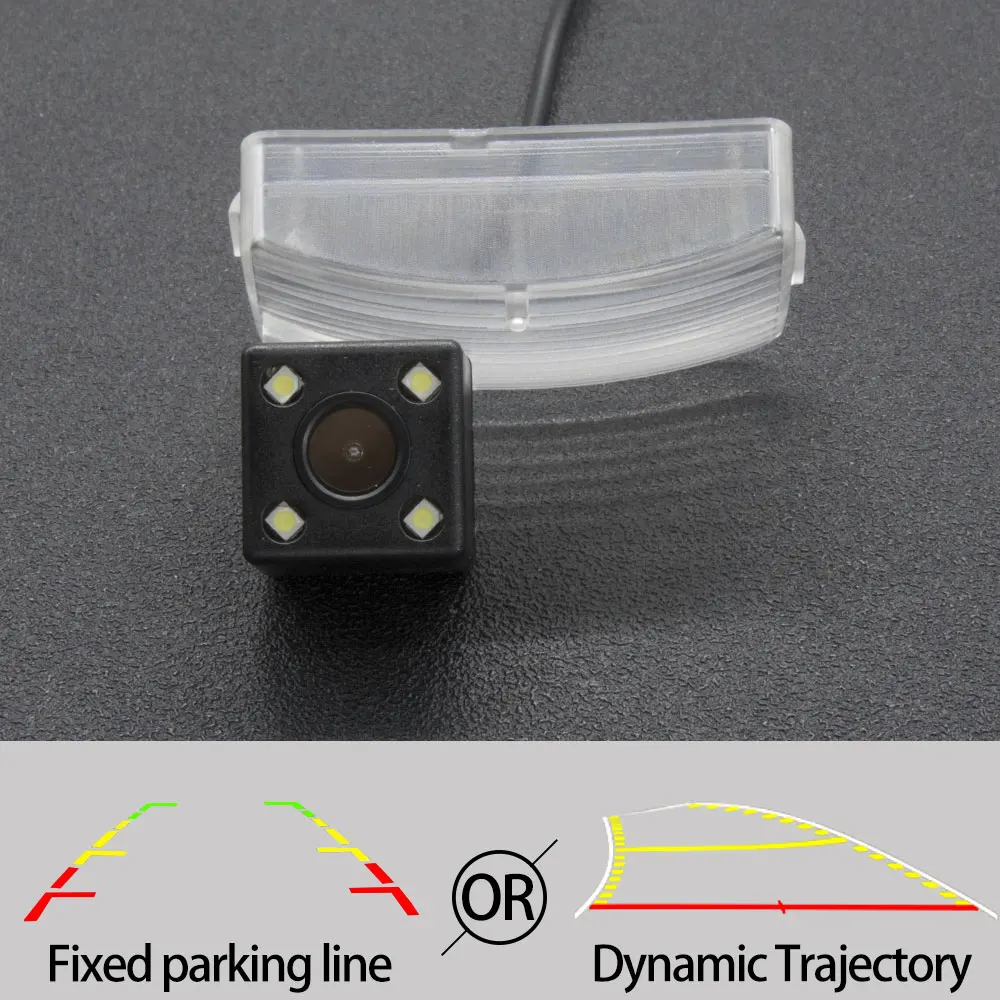 Камера заднего вида с фиксированной или динамической траекторией для Honda CRV CR V 2003