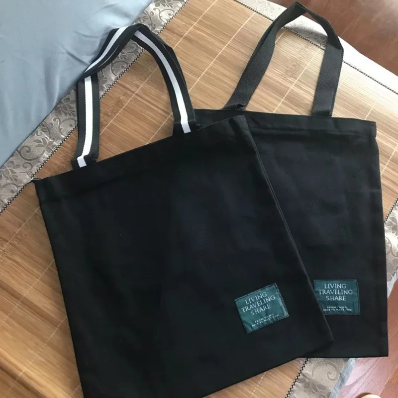 black 1and black 2 Женские сумки, тканевые, холщовые, хлопковые, для покупок, для женщин, эко, многоразовые, через плечо, сумки для покупок, bolsas, сумки-шопперы для женщин, sac - Цвет: black 1and black 2
