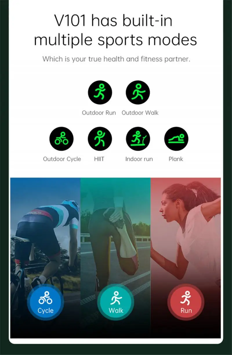 v101 smart wristband ip68 waterproof pedometer smart electronics activity tracker sport smartwatch wearable devices wristbands free global shipping