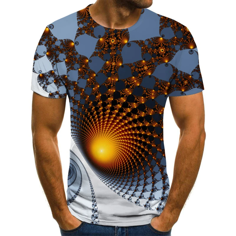 2020 Vertigo 3D круглая шея Мужская футболка тоннель печатная T shirtXXS 6XL|Мужские футболки|