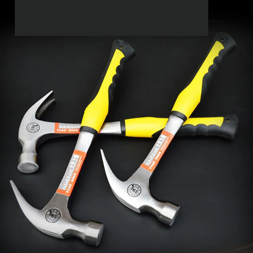 Горячая Распродажа с круглым носком резиновая ручка магнитный Молоток гвоздодер