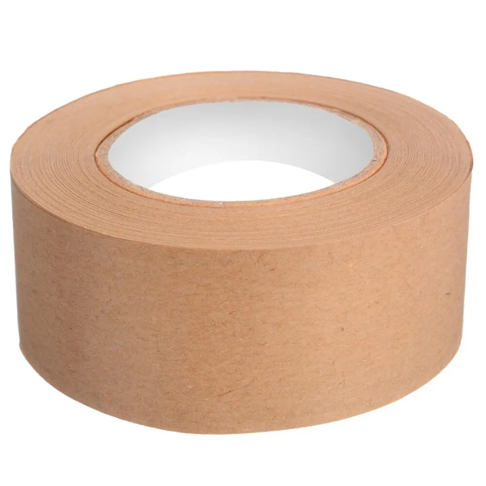1 Roll 30m Gummed Kraft Paper Brown Masking Adhesive Tape for Picture Framing and Box Sealing Kraft Paper Tape Packaging Tools images - 6