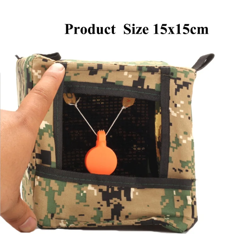 

New Outdoor Foldable Slingshot Target Box Cloth Recycle Shooting Archery Hunting Catapult Case Holder For Practice Hunting Skill