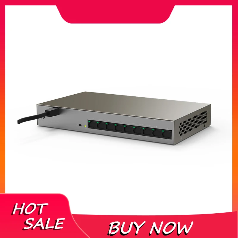 GLVISION GLTEG1109P 8 102W гигабитный коммутатор POE сетевой ethernet 9*10 100 1000 Мбит/с 18 Гбит/с
