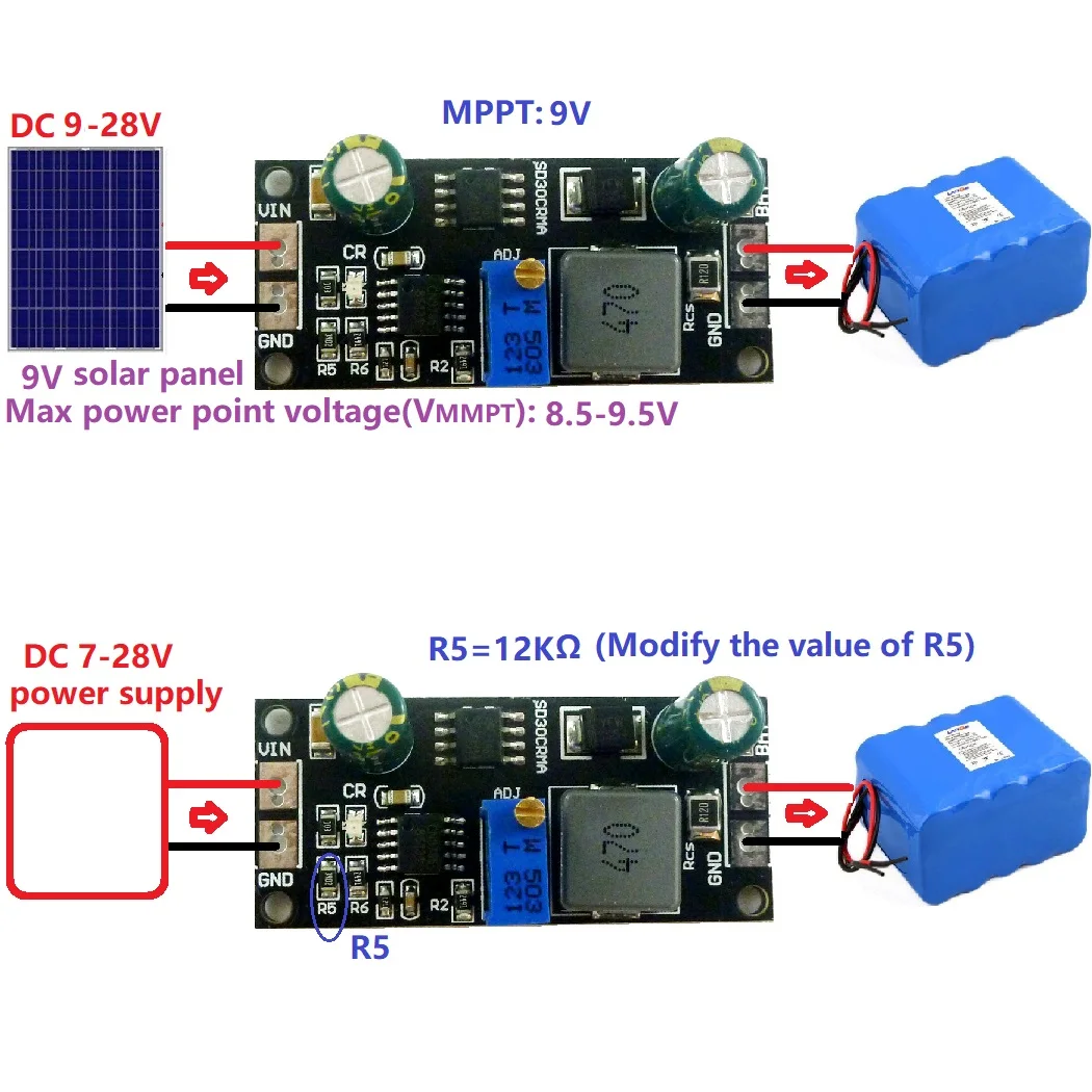MPPT 1A 3 2 V 7 8 4 11 1 14 модуль зарядного устройства литиевой батареи для солнечных