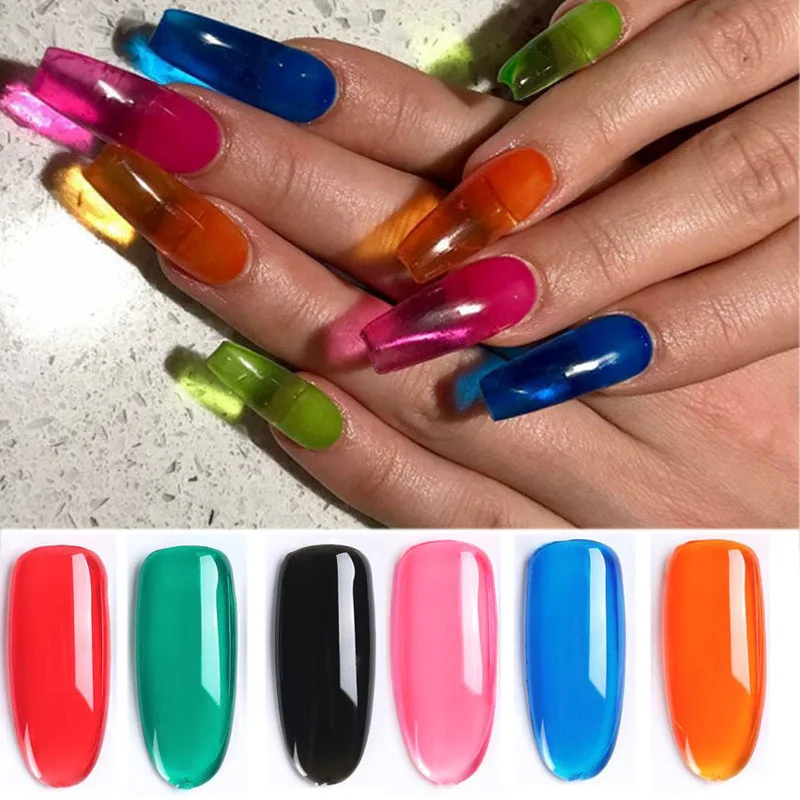 

Colorful Jelly UV Gel Polish Soak Off Varnish Manicure Nail Art DIY J9
