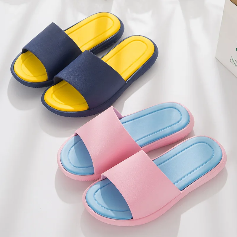 

Slippers Ms. Summer Shower Bathroom Home Thick Anti-Slip Soft Indoor Male Sandals and Slippers 2021 New Wear-Resistant