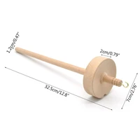 2021 new wood drop spindle top hand whorl spin tool craft sewing accessories for beginner
