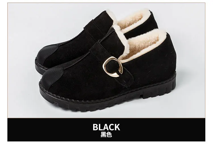 Новая осенне-зимняя обувь из хлопка теплая обувь для мам на плоской нескользящей подошве модная женская обувь в Корейском стиле зимние женские ботинки