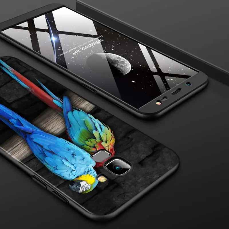 

Black Cover Parrot Bird Flying for Samsung Galaxy J8 J7 Duo J6 J5 Prime J4 Plus J3 J2 Core 2018 2017 2016 Phone Case