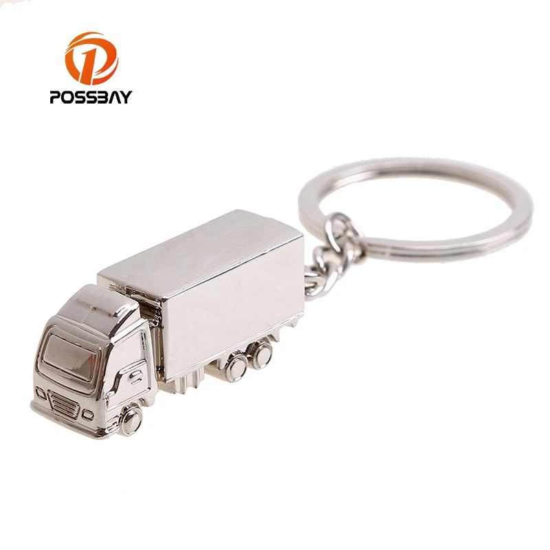 Posbay 3D милый грузовик металлический брелок для ключей авто аксессуары Audi BMW VW Skaoda