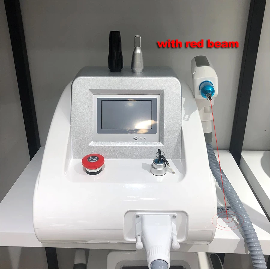 Q-Switch ND YAG с красной лазерной точкой для удаления татуировок лазерное устройство
