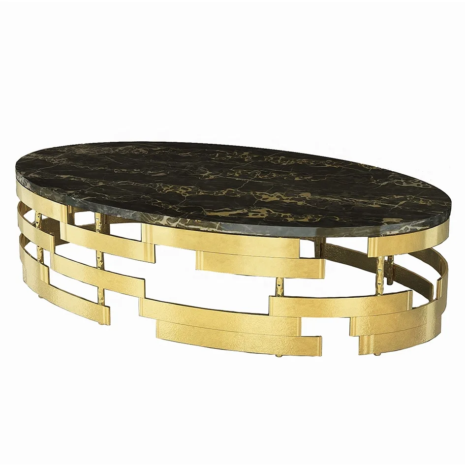 

luxury stainless steel marble or glass top coffee bar table